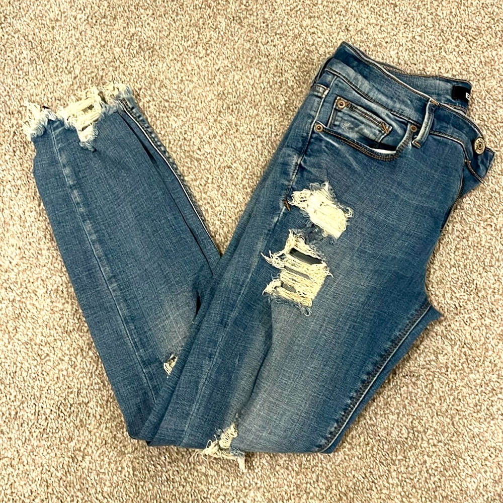 Express Distressed Stretch Performance Jeans